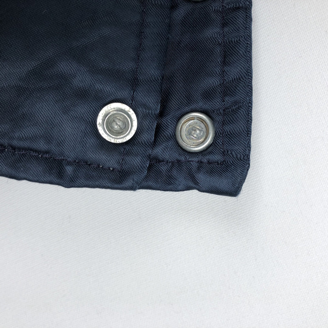 MVP Nylon Stadium Jacket Award Jacket Varsity Jacket Made in USA XL (Men's XL equivalent) unclear navy blue type Vintage Second Hand