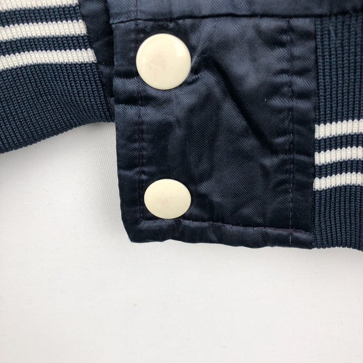 MVP Nylon Stadium Jacket Award Jacket Varsity Jacket Made in USA XL (Men's XL equivalent) unclear navy blue type Vintage Second Hand