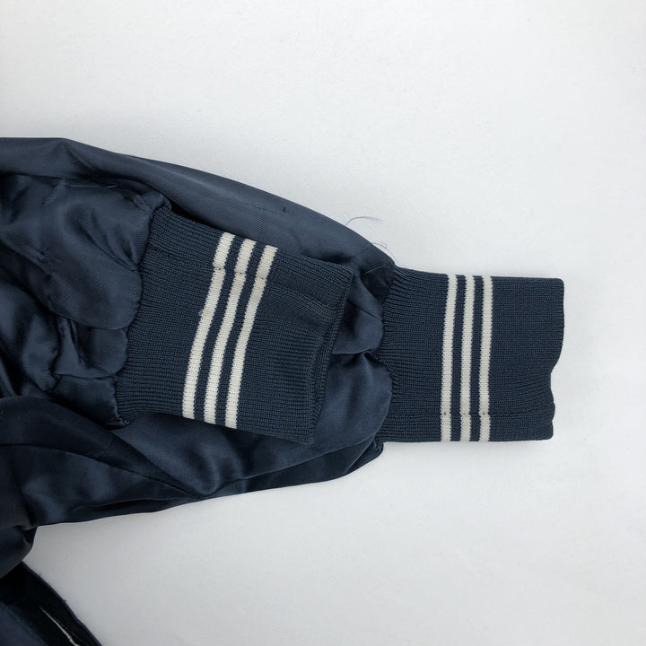 MVP Nylon Stadium Jacket Award Jacket Varsity Jacket Made in USA XL (Men's XL equivalent) unclear navy blue type Vintage Second Hand