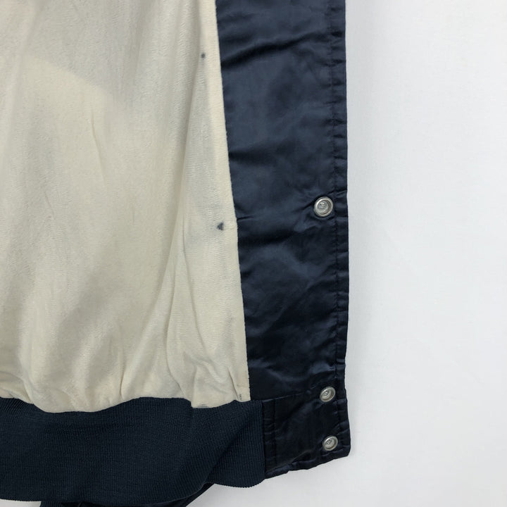 MVP Nylon Stadium Jacket Award Jacket Varsity Jacket Made in USA XL (Men's XL equivalent) unclear navy blue type Vintage Second Hand