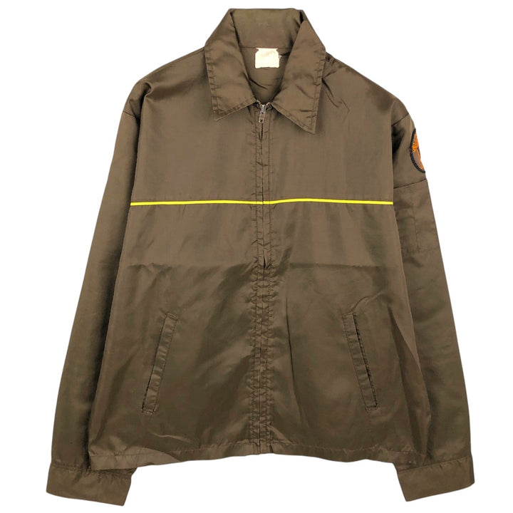 ~90'S Unitog Nylon Jacket, Men's Size L (approx.), Vintage Nylon brown type Vintage Second Hand