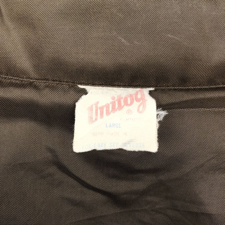 ~90'S Unitog Nylon Jacket, Men's Size L (approx.), Vintage Nylon brown type Vintage Second Hand