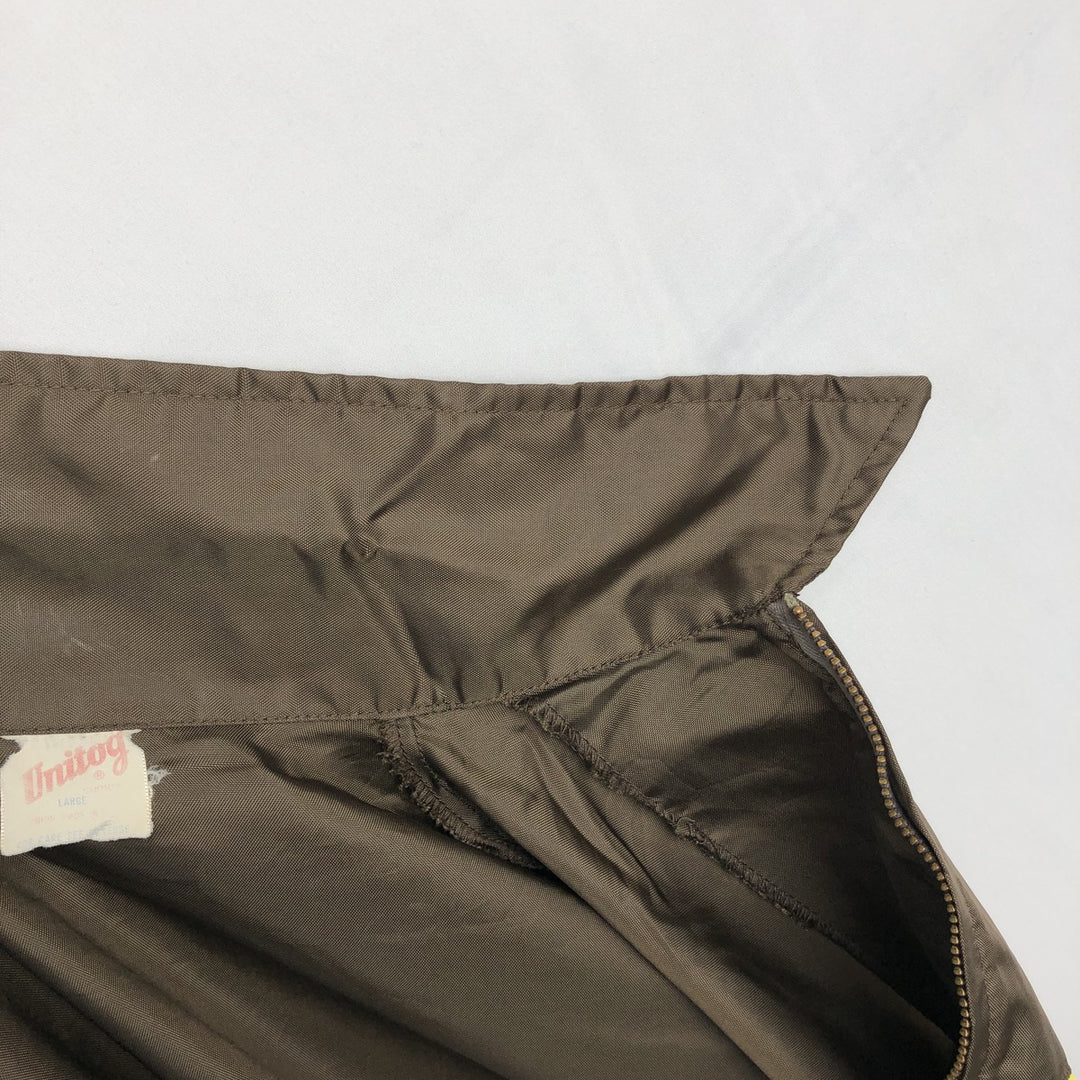~90'S Unitog Nylon Jacket, Men's Size L (approx.), Vintage Nylon brown type Vintage Second Hand