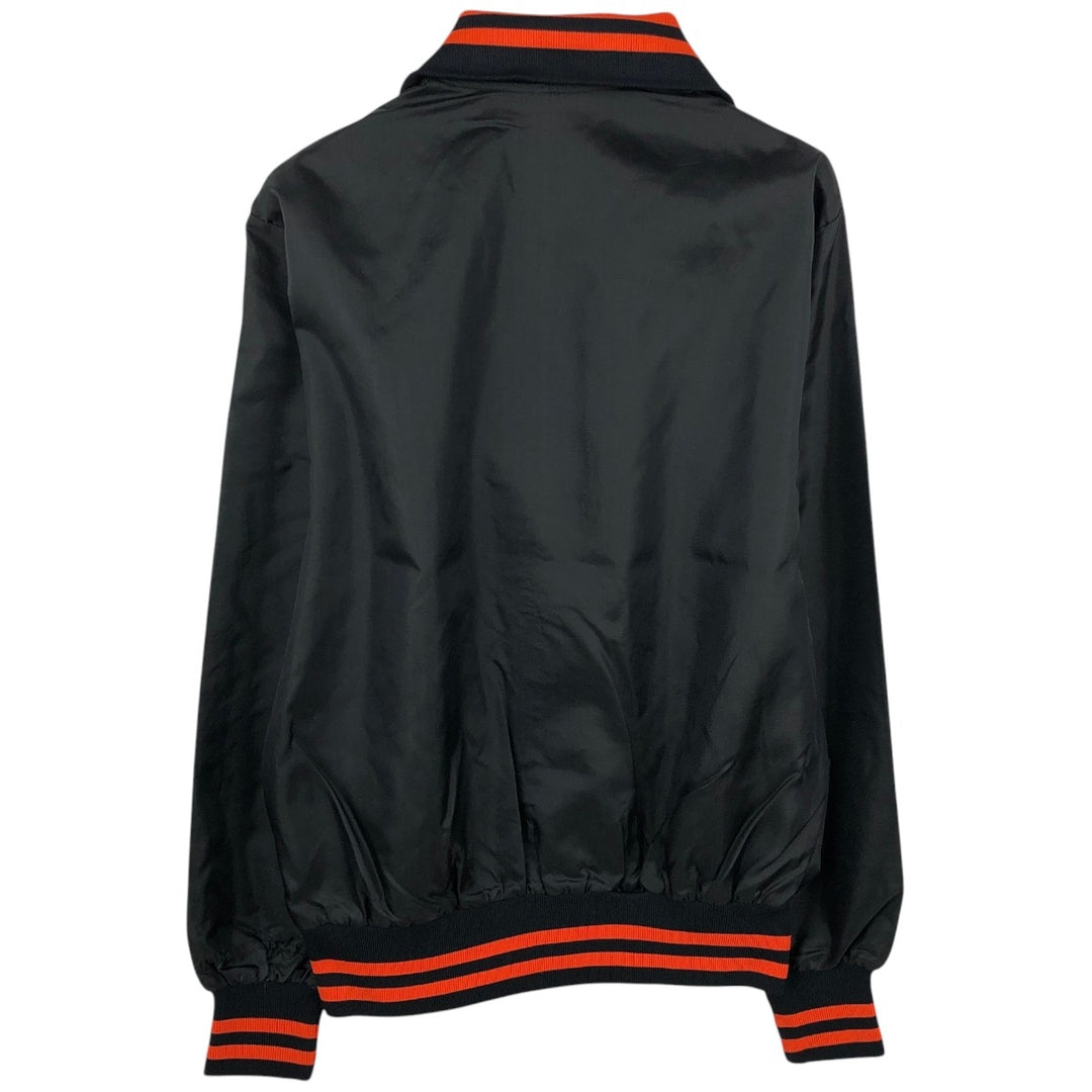 70s-80'S Gem Sportswear Collared Varsity Jacket Award Jacket Made in USA Men's Size L unclear black type Vintage Second Hand