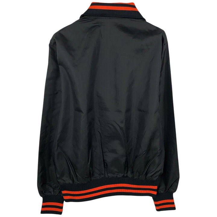 70s-80'S Gem Sportswear Collared Varsity Jacket Award Jacket Made in USA Men's Size L unclear black type Vintage Second Hand