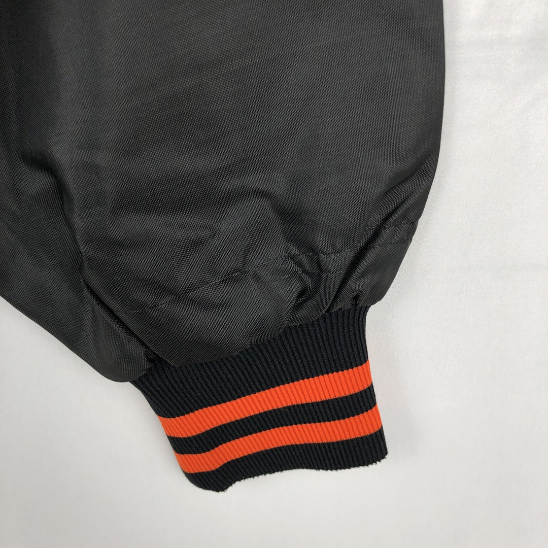 70s-80'S Gem Sportswear Collared Varsity Jacket Award Jacket Made in USA Men's Size L unclear black type Vintage Second Hand