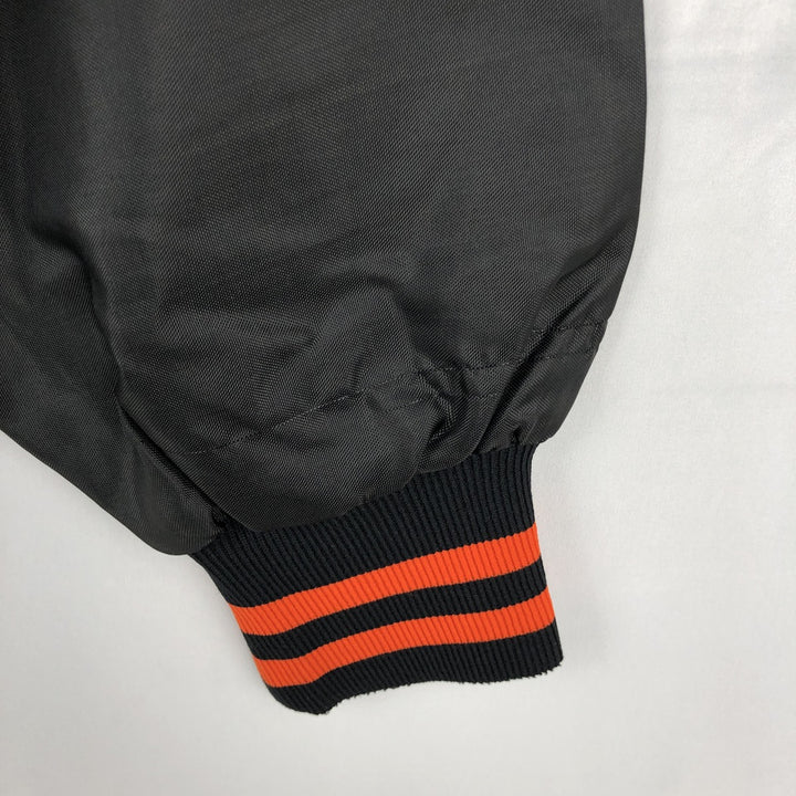 70s-80'S Gem Sportswear Collared Varsity Jacket Award Jacket Made in USA Men's Size L unclear black type Vintage Second Hand