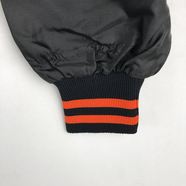 70s-80'S Gem Sportswear Collared Varsity Jacket Award Jacket Made in USA Men's Size L unclear black type Vintage Second Hand