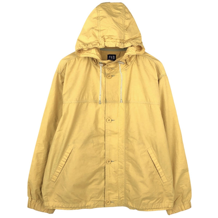 90'S GAP Vintage Windbreaker, Men's Size Medium cotton yellow type Vintage Second Hand