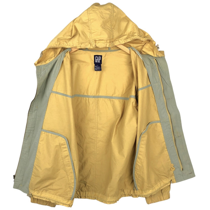 90'S GAP Vintage Windbreaker, Men's Size Medium cotton yellow type Vintage Second Hand