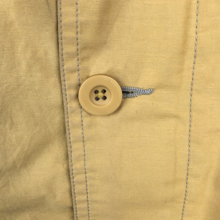 90'S GAP Vintage Windbreaker, Men's Size Medium cotton yellow type Vintage Second Hand
