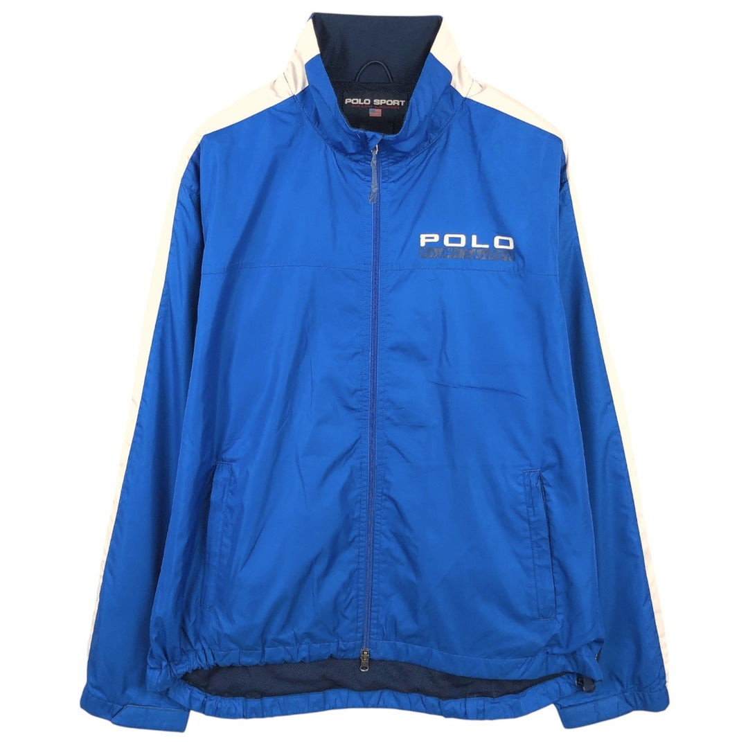 1990'S Ralph Lauren POLO SPORT Windbreaker, Men's Size XL (approx.), Vintage polyester blue type Vintage Second Hand