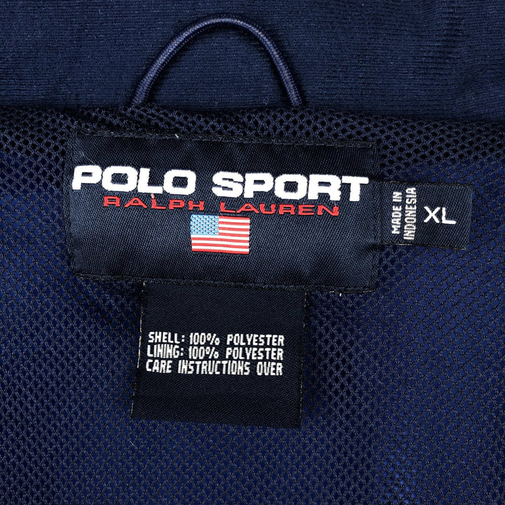 1990'S Ralph Lauren POLO SPORT Windbreaker, Men's Size XL (approx.), Vintage polyester blue type Vintage Second Hand