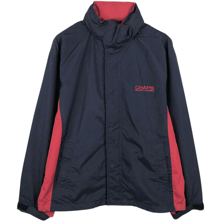 Ralph Lauren CHAPS windbreaker, men's size L polyester navy blue type Vintage Second Hand
