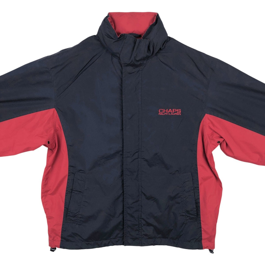 Ralph Lauren CHAPS windbreaker, men's size L polyester navy blue type Vintage Second Hand