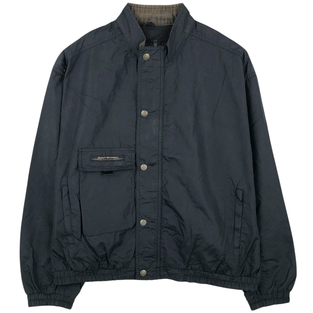Harley-Davidson Nylon Jacket, Men's Size XXL (equivalent) Nylon black type Vintage Second Hand