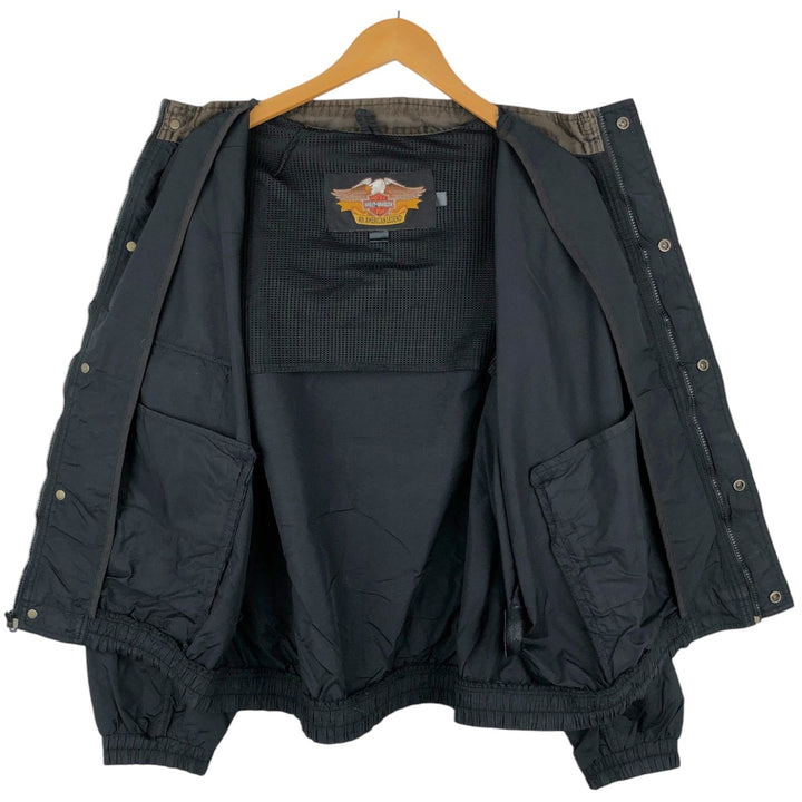 Harley-Davidson Nylon Jacket, Men's Size XXL (equivalent) Nylon black type Vintage Second Hand