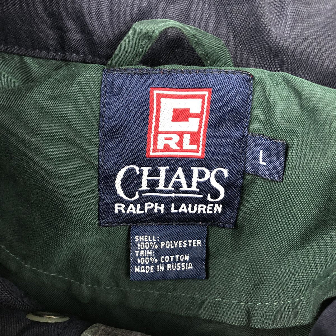 Ralph Lauren CHAPS Anorak Parka, Men's Size L (approx.) polyester Green type dark green Vintage Second Hand