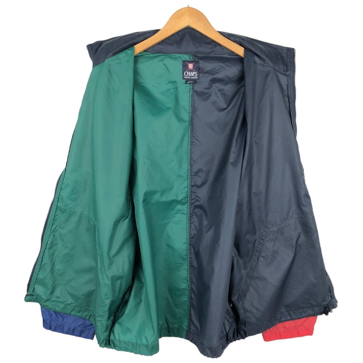 Ralph Lauren CHAPS GOLF Nylon Jacket, Men's Size L (approx.) Nylon navy blue type Vintage Second Hand