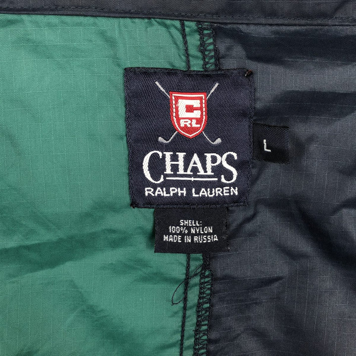Ralph Lauren CHAPS GOLF Nylon Jacket, Men's Size L (approx.) Nylon navy blue type Vintage Second Hand