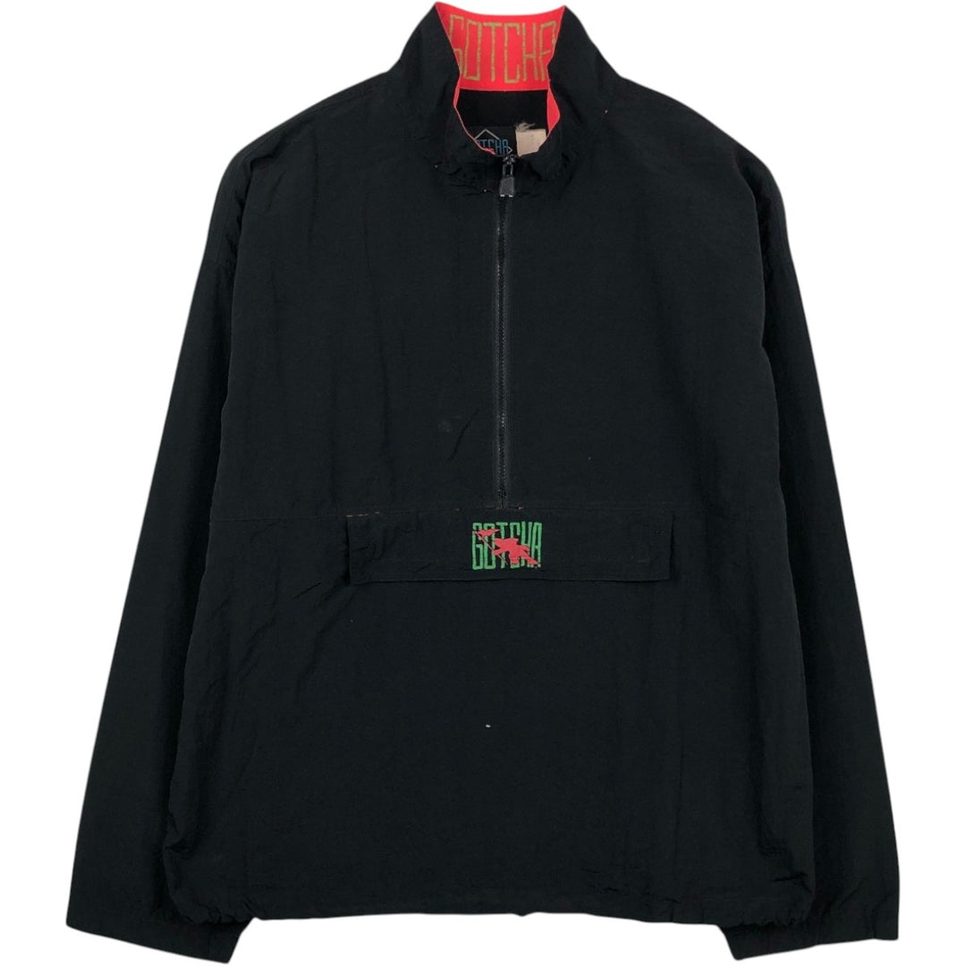 GOTCHA Anorak Parka (Men's XXL equivalent) unclear black type Vintage Second Hand