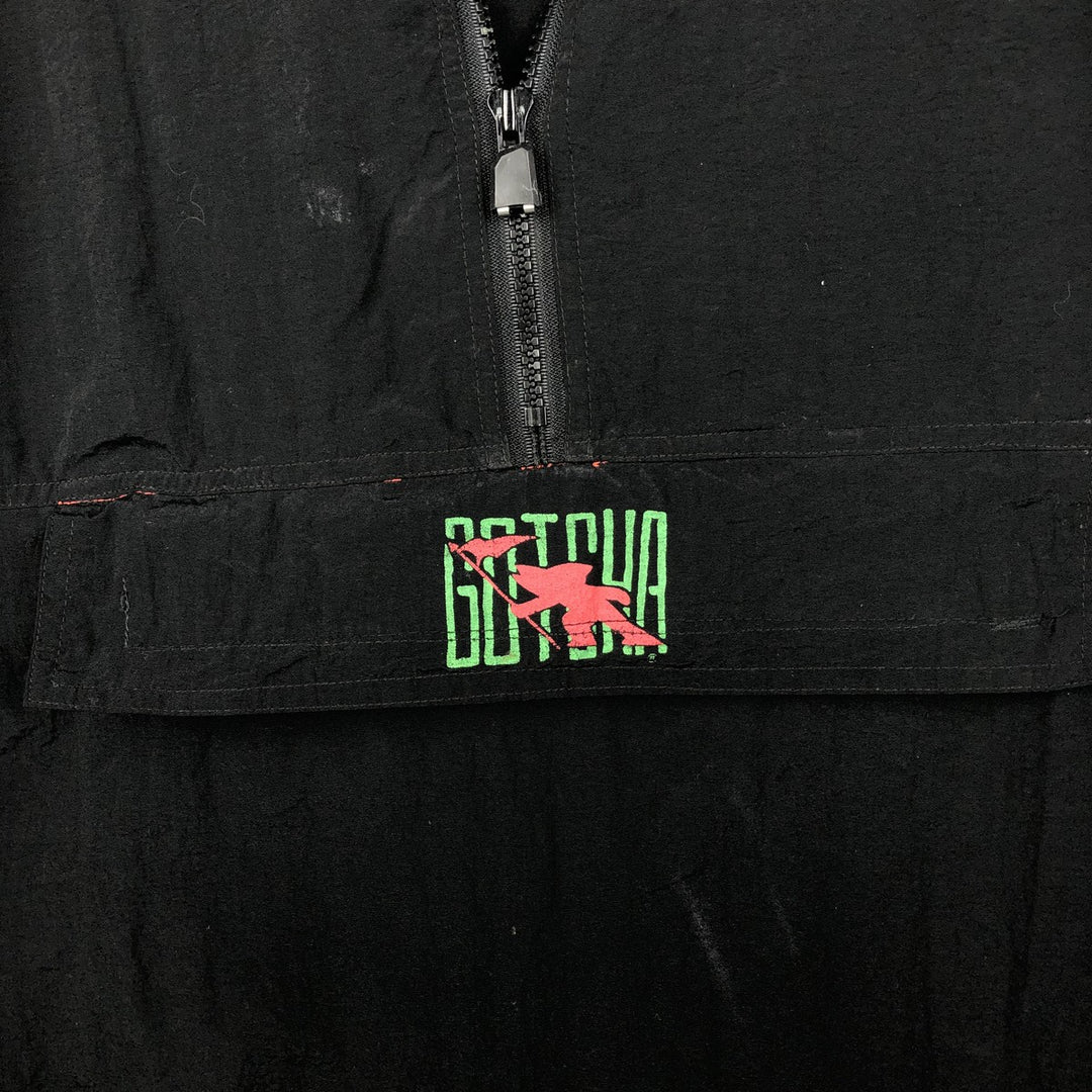GOTCHA Anorak Parka (Men's XXL equivalent) unclear black type Vintage Second Hand