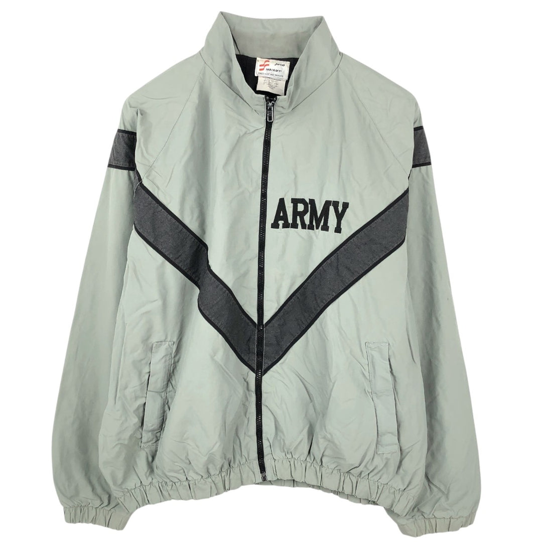 Authentic US military issue, 1990'S SKILCRAFT USARMY IPFU training jacket, nylon jacket, made in USA, large/regular size (equivalent to men's XL). Nylon gray type Vintage Second Hand