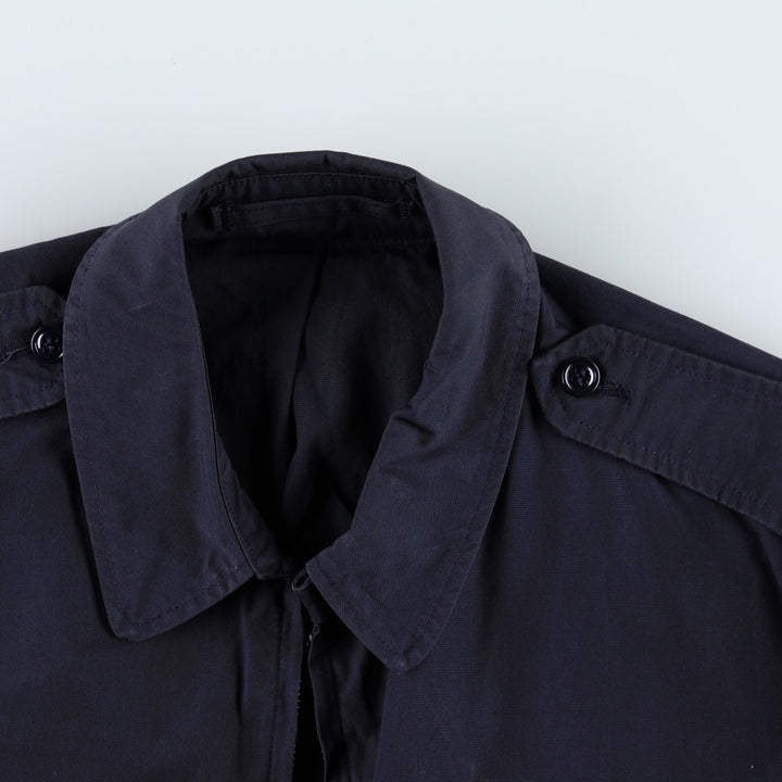 1980'S US Military Utility Jacket, Made in USA, Size 42R, Men's Size L, Vintage polyester navy blue type Vintage Second Hand