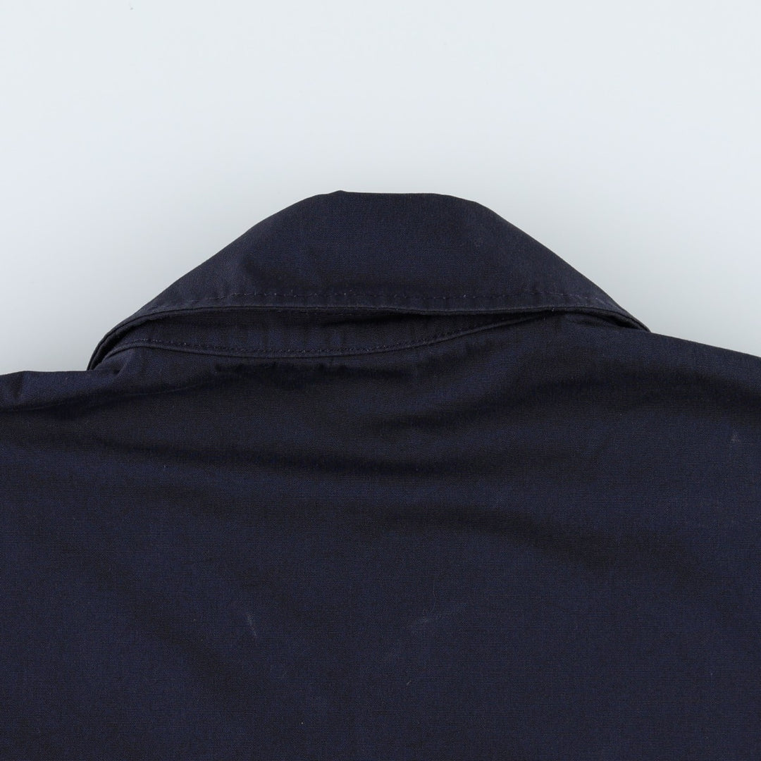 1980'S US Military Utility Jacket, Made in USA, Size 42R, Men's Size L, Vintage polyester navy blue type Vintage Second Hand