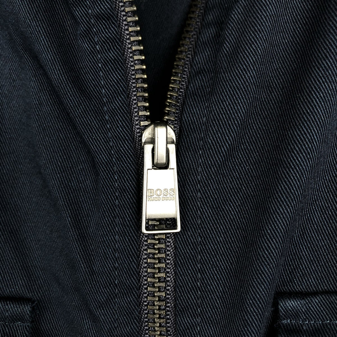 Hugo Boss Regular Fit Cotton Jacket, Men's Size L (equivalent) cotton navy blue type Vintage Second Hand