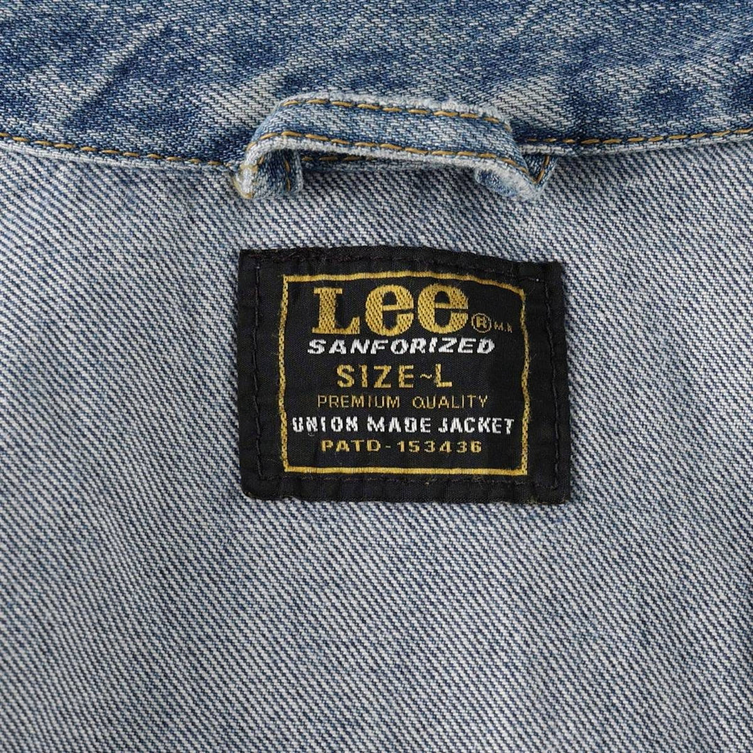 Lee RIDER JACKET Denim Jacket, Men's Size L (approx.), Vintage cotton blue type Vintage Second Hand