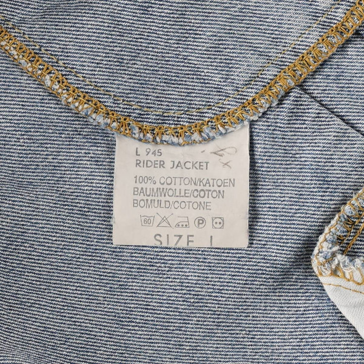 Lee RIDER JACKET Denim Jacket, Men's Size L (approx.), Vintage cotton blue type Vintage Second Hand