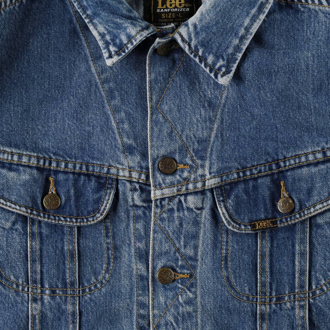 Lee RIDER JACKET Denim Jacket, Men's Size L (approx.), Vintage cotton blue type Vintage Second Hand