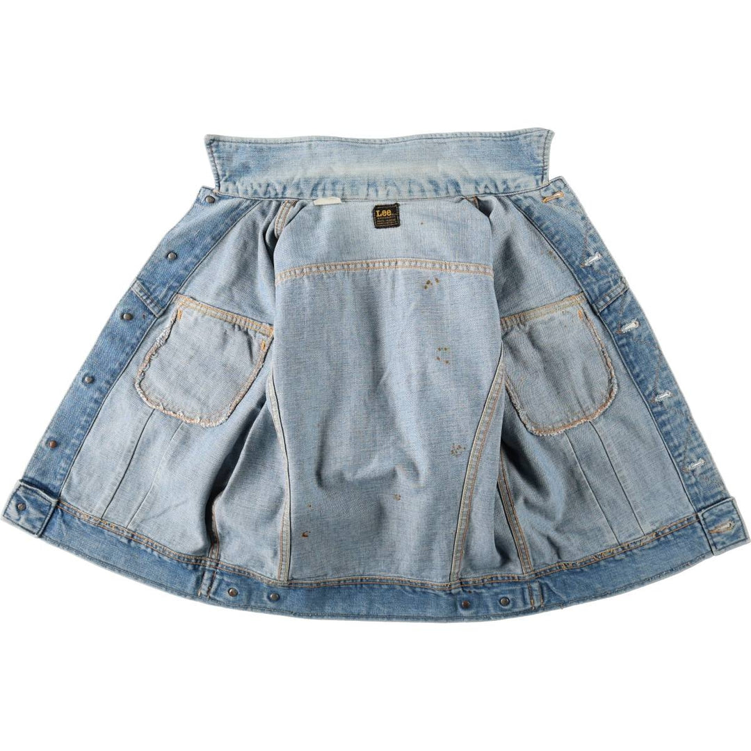 Vintage Lee denim jacket, size M, men's unclear blue type Vintage Second Hand
