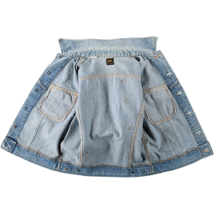 Vintage Lee denim jacket, size M, men's unclear blue type Vintage Second Hand