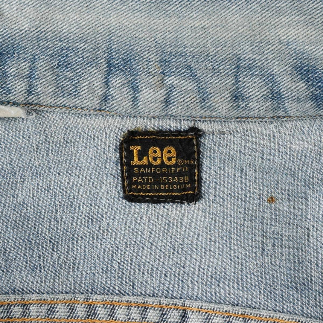Vintage Lee denim jacket, size M, men's unclear blue type Vintage Second Hand