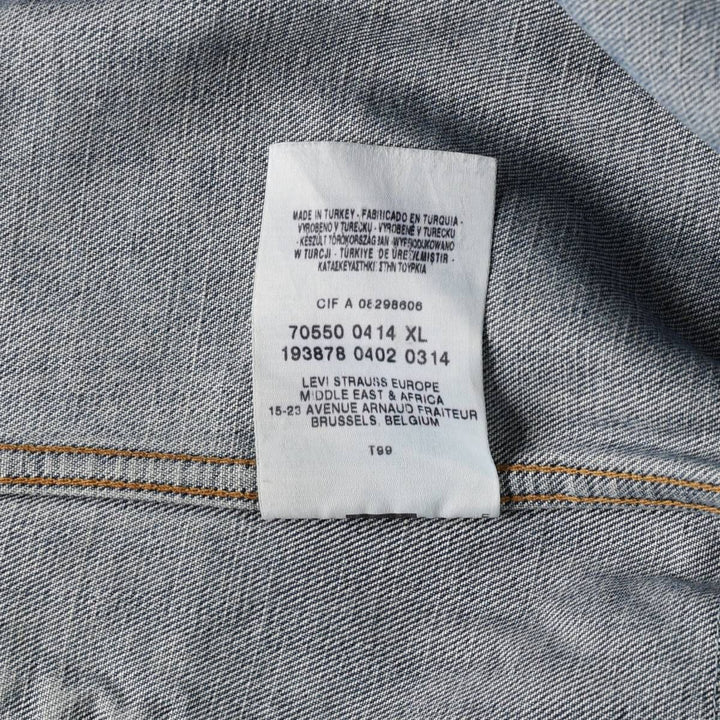 Levi's 70550-04 Denim Jacket, Men's XL cotton blue type Vintage Second Hand