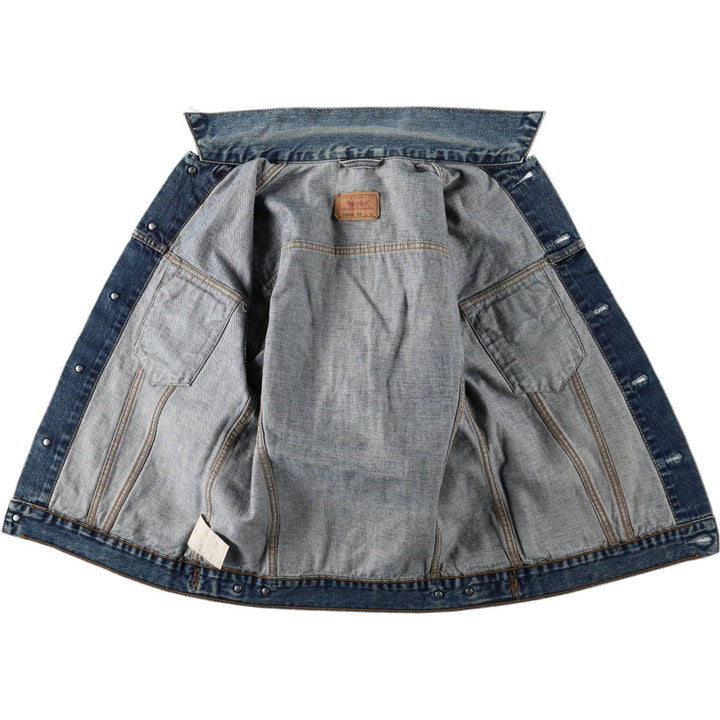 Levi's 70500-04 Euro Model Denim Jacket, Men's Size L cotton blue type Vintage Second Hand