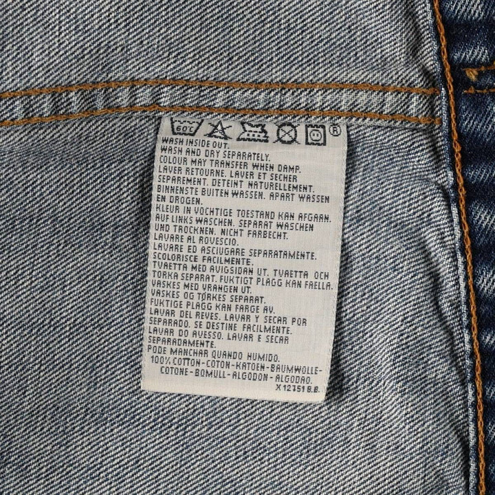 Levi's 70500-04 Euro Model Denim Jacket, Men's Size L cotton blue type Vintage Second Hand