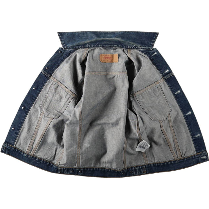Levi's 70500-04 Euro Model Denim Jacket, Men's Size L cotton blue type Vintage Second Hand