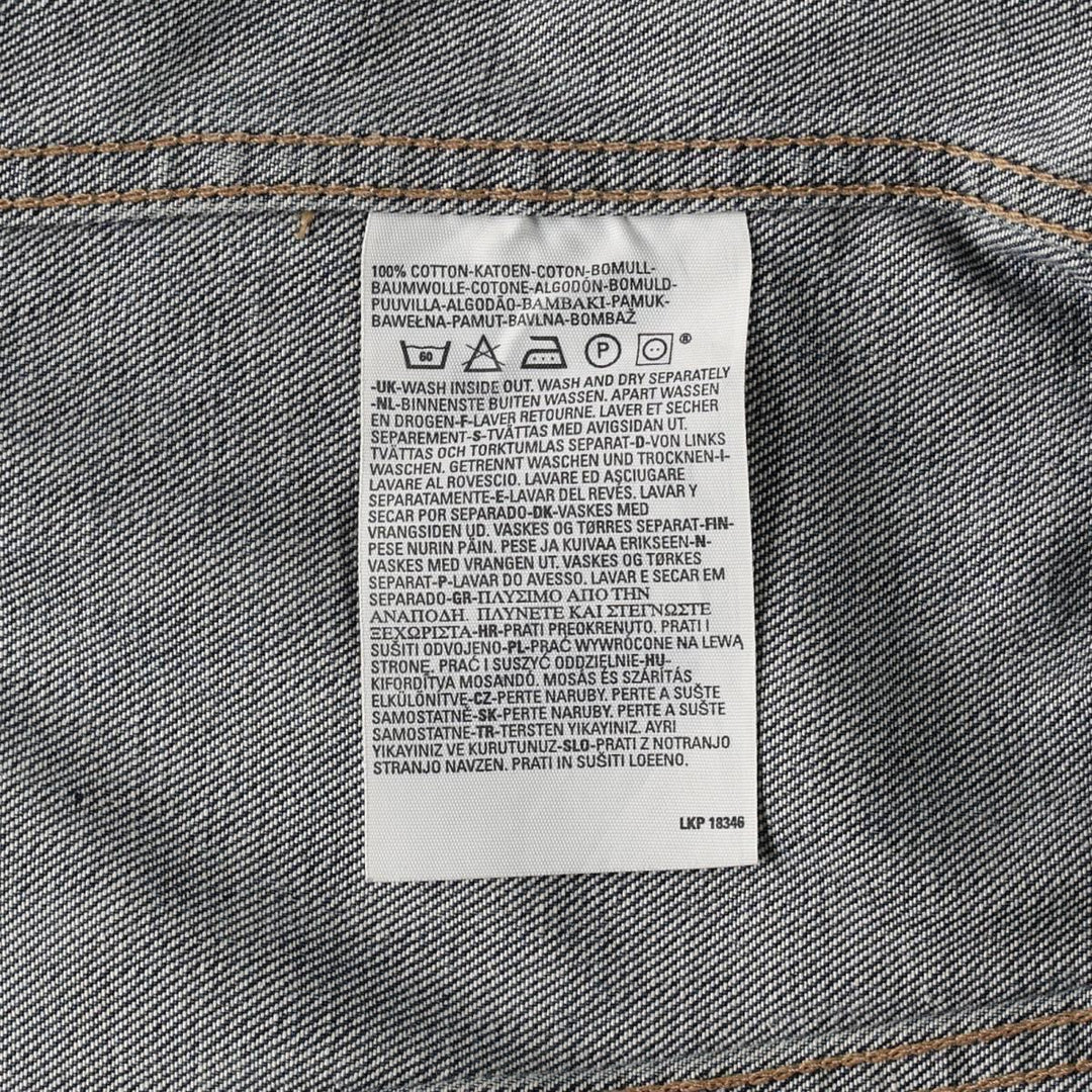 Levi's 70500-04 Euro Model Denim Jacket, Men's Size L cotton blue type Vintage Second Hand