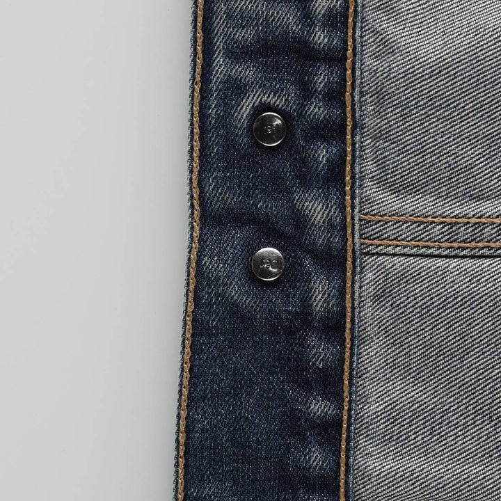 Levi's 70500-04 Euro Model Denim Jacket, Men's Size L cotton blue type Vintage Second Hand