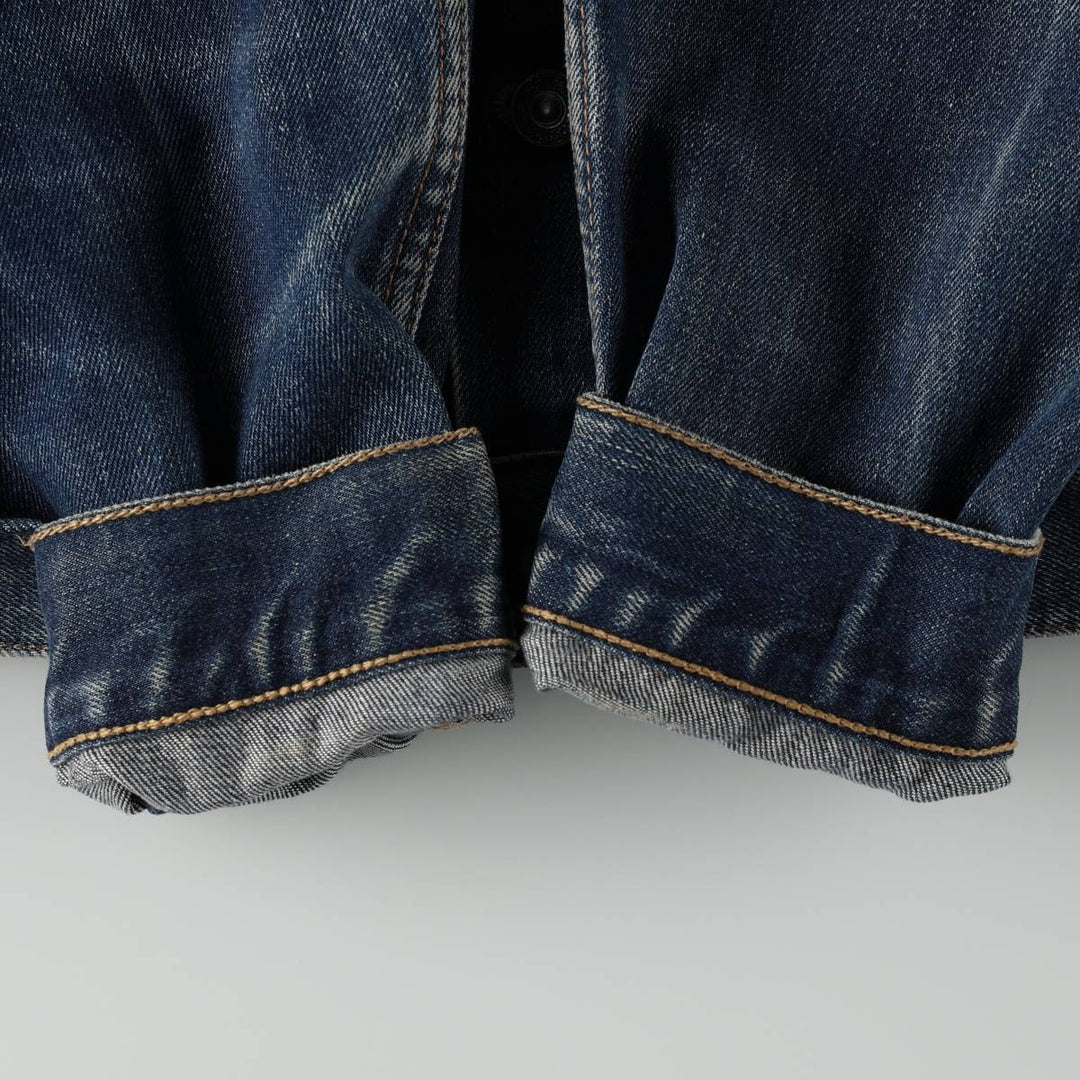 Levi's 70500-04 Euro Model Denim Jacket, Men's Size L cotton blue type Vintage Second Hand