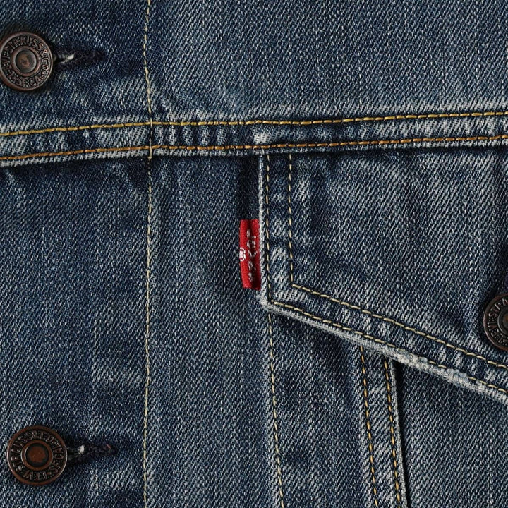 Levi's 70550-04 Euro Model Denim Jacket, Men's Size XL cotton blue type Vintage Second Hand