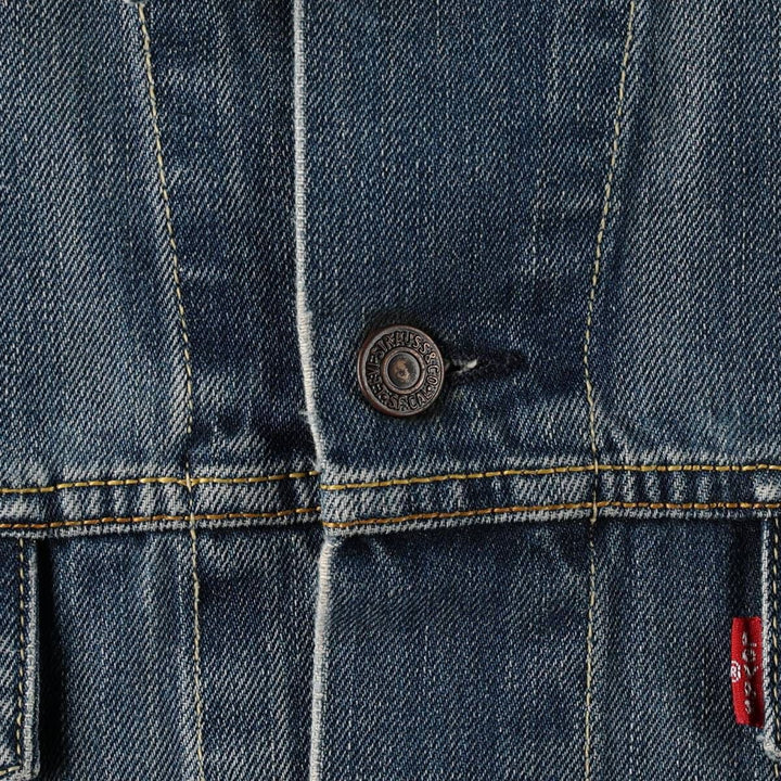 Levi's 70550-04 Euro Model Denim Jacket, Men's Size XL cotton blue type Vintage Second Hand