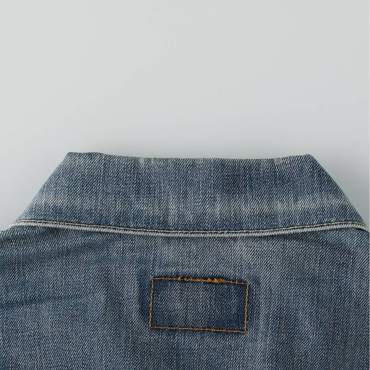 Levi's 70550-04 Euro Model Denim Jacket, Men's Size XL cotton blue type Vintage Second Hand