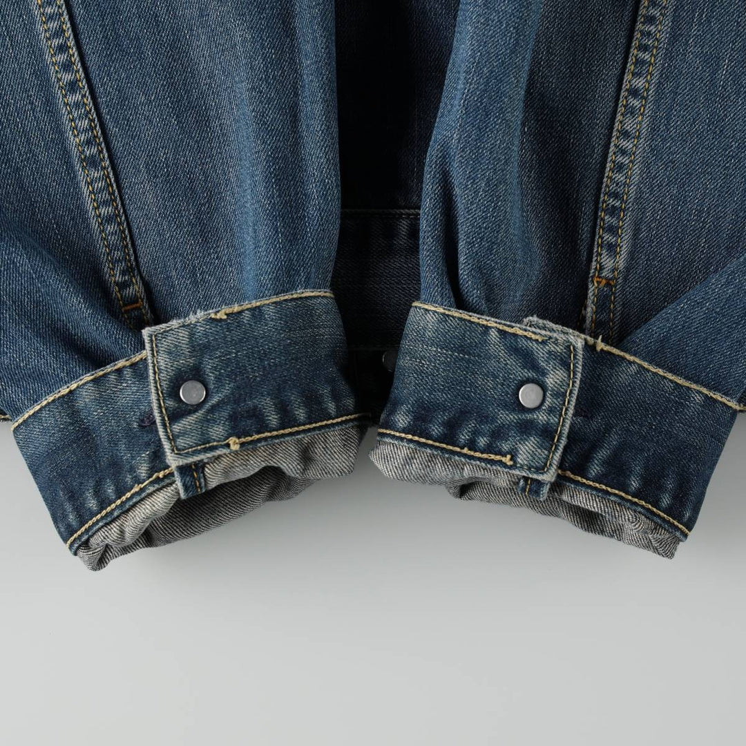 Levi's 70550-04 Euro Model Denim Jacket, Men's Size XL cotton blue type Vintage Second Hand