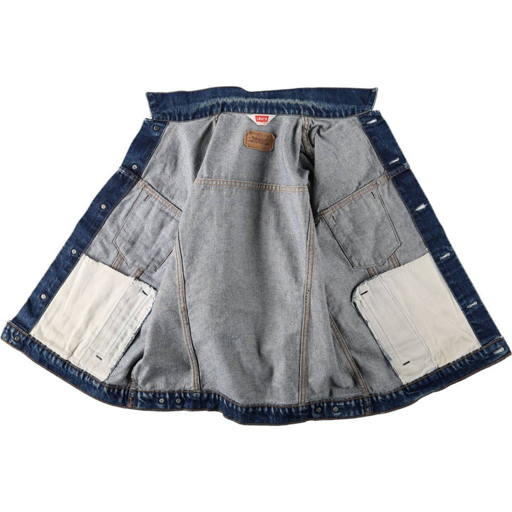 Levi's 70506-0217 Euro Model Orange Tab Denim Jacket (Men's Size L) unclear blue type Vintage Second Hand