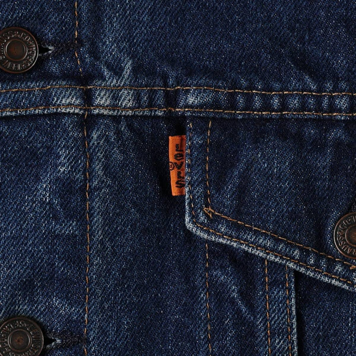 Levi's 70506-0217 Euro Model Orange Tab Denim Jacket (Men's Size L) unclear blue type Vintage Second Hand