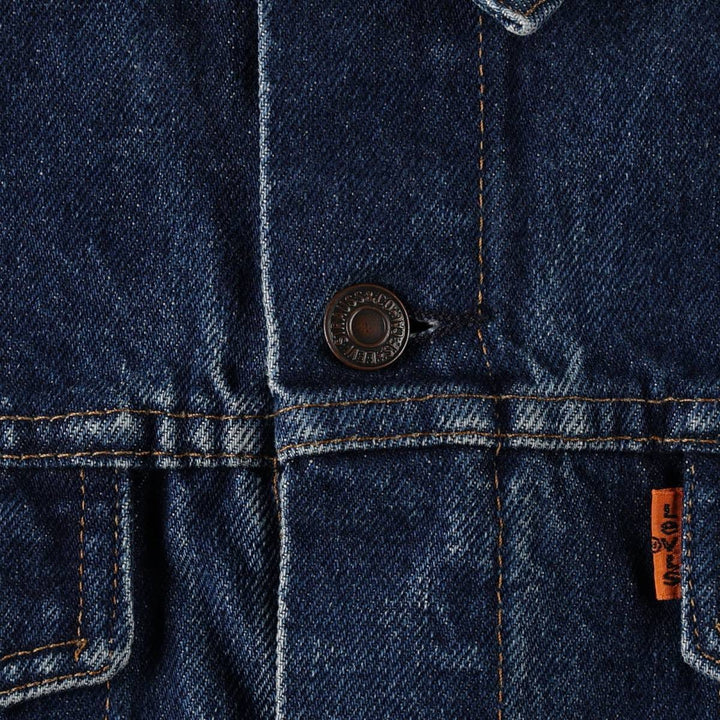 Levi's 70506-0217 Euro Model Orange Tab Denim Jacket (Men's Size L) unclear blue type Vintage Second Hand
